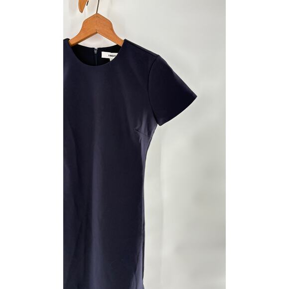 Likely Beckett Peplum Sheath Dress 0 NWOT Navy Blue Academia Prep Career Office - Picture 7 of 7